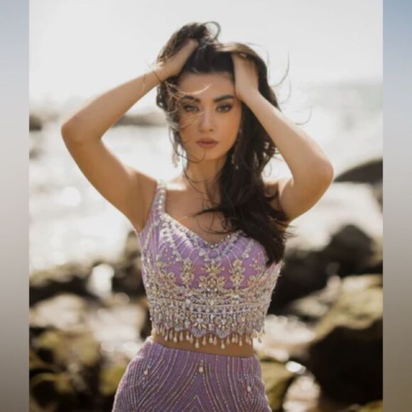 AYESHA SHOAIB MALIK PAKISTANI AUTHENTIC LUXURY DESIGNER DRESS - Picture 5 of 13